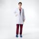 Polyester Cotton Medical Lab Coats , Comfortable Embroidered Lab Coats