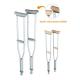 Lightweight and Strong Aluminum Axillary Crutches Disabled Walking Crutches