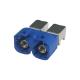 2x4Pin FAKRA HSD Connector Double C Coding Blue Color For PCB Mount