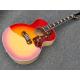 Tiger Flame Maple Factory Custom 12 strings Red and Yellow G200 classic Acoustic Guitar