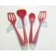 New heat resistant Silicone Kitchen Utensil Cute Cooking Tool Set with nylon inside