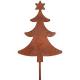 Corten Steel Rusted Metal Garden Ornaments Christmas Tree Shaped Decoration