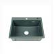 Grey 80% 20% Acrylic Single Bowl Quartz Black Sink Stain Resistant