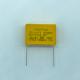 Heatproof Pitch 22.5mm X2 Safety Capacitor Fire Retardant Yellow Color