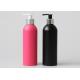 380ml Aluminum Cosmetic Bottles , Aluminum Shampoo Bottles With Lotion Pump