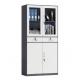 0.5 - 1mm Thickness Glass Door Cabinet , Office Steel Storage File Cabinet