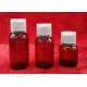 108mm Height PET Medicine Bottles With Aluminium Liner Brown Color Light Proof