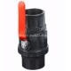 Plastic PVC Water 2PCS Ball Valve Black with Ss Handle Function Blow-Down Valve 1/2-4
