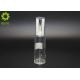 30ml Round Empty Glass Foundation Bottle Clear Material Made With Silver Pump