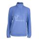 Recycled Womens Breathable Fleece Jacket 1/4 Zip Up Placket Open