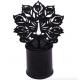 Durable 72mm Height Perfume Bottle Caps Black Color Plating