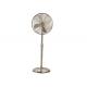 Air Cooling Metal Chrome Retro Stand Up Fan , Pedestal Oscillating Floor Fan