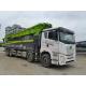 37 Meter FAW Used Concrete Pump Truck Boom 2018Year White Green