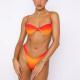 UPF 50+ Swimming Suits Bikini Low Waist Orange Bathing Suit Special Fabric Beach