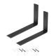 Customized Iron Metal Black Wall Floating Shelf Brackets with Cutting Process Included