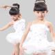 girl's feather and sequins performance stage dance costume dress