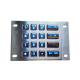 Blue Backlit IP65 DC5V 1.5mm Stroke Panel Mount Keyboard