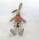 ODM OEM Plush Stuffed Bunny Toys Cotton Linen Custom Long Leg Easter Rabbit Toys