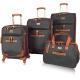 Expandable 4 Piece Spinner Luggage Set With Reinforced Handle