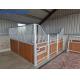 Steel Frame Horse Stall Fronts Swing Doors Durable Customized Style Bamboo