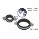 TL-7003 15--315mm pipe U clamp PVC/EPDM  rubber Glue electrical equipment accessory metal for fixing hose tube