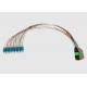 0.9mm Single Mode 12 Cores MPO To12 LC Optical Patch Cord