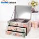 Multifunction Vintage Mirrored Glass Jewellery Box Wear Resistance