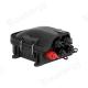 4-Port Indoor Fiber Optic Distribution Box Black PP Box With Stainless Steel Accessories