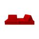 High Density Foam Velvet Modular Sofa Couch Playscape Sofa CertiPUR-US