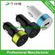 Mini and Stylish USB Car Charger 2.1A for Truck and Car 12-24V Up to 12 Color Combination