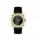 Fashion Genuine Leather Quartz Watch With Mop Dial Diamonds On Bezel For Ladies