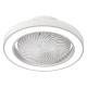XD1 48cm Small Modern Bladeless Ceiling Fan with Led Light Remote Control Flush Mount Living Room Bedroom Children Invisible