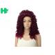 Kinky Curly Long Synthetic Wigs Natural Hair Line Mixed Color For Women