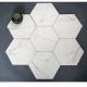 Hexagon Outdoor Indoor 8.8mm 8'X9.2' Marble Porcelain Tile