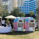 Customizable Flower Cotton Candy Vending Machine With Smart Robot Operation