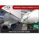 3 Axles Bulk cement tanker trailers 45Tons Silo cement carrier steel material
