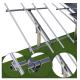 Roof Solar Panel Ground Mounting Systems Customized Size Anodized Aluminum Alloy