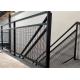 Black Anti-cut And Anti-climb Security Fence For Stair Protect