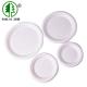 Biodegradable different size sugarcane pulp round plate made in china