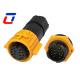 Push Locking 14 Pin Outdoor Waterproof Connector 300V For Electric Equipments