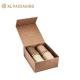 Custom Logo Tea Box Kraft Paper Box Gold Foil Logo Magnetic Closure Tea Gift Box With Paper Insert