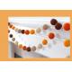 2.5 Cm Felt Fabric Crafts Fall Felt Ball Garland For Autumn Halloween Pumpkin