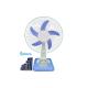 Low Voltage Rechargeable Table Fan 16 Inch DC 12 Volt With Battery Clips