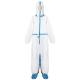 White Latex Free Waterproof Disposable Microporous Coveralls With Hood