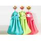 Cute cartoon kitchen super absorbent hanging towel non-hairing thick coral fleece towel