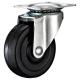 Small Swivel black  rubber caster for light duty shelf,  2,2.5,3 light duty Caster for Basket, Moving castor