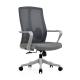 Fixed Armrest Executive Work Office Chair with Stainless Steel and Mesh Ergonomic Design