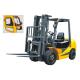 Mechanical Diesel Forklift Truck 3000kg Capacity Adjustable Seat High Strength