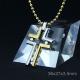 Fashion Top Trendy Stainless Steel Cross Necklace Pendant LPC194