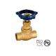 3/8-3/4 Solder Ends Connect Brass Stop Valve Straight Through Type Renewable Seat And Disc